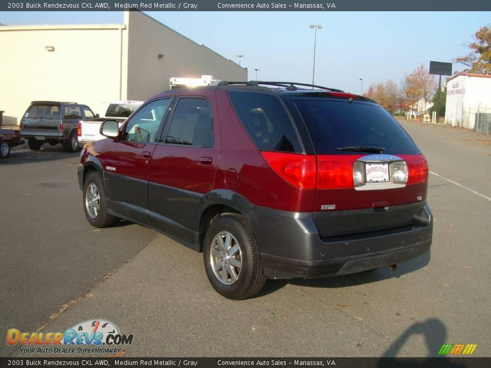 2003 Buick Rendezvous CXL AWD Medium Red Metallic / Gray Photo #6