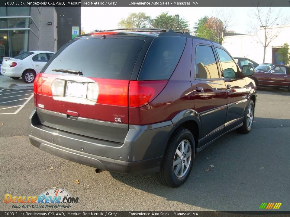 2003 Buick Rendezvous CXL AWD Medium Red Metallic / Gray Photo #8
