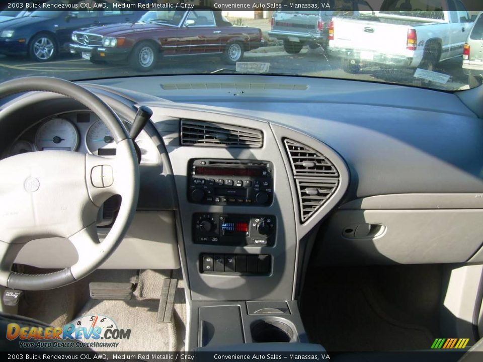 2003 Buick Rendezvous CXL AWD Medium Red Metallic / Gray Photo #16