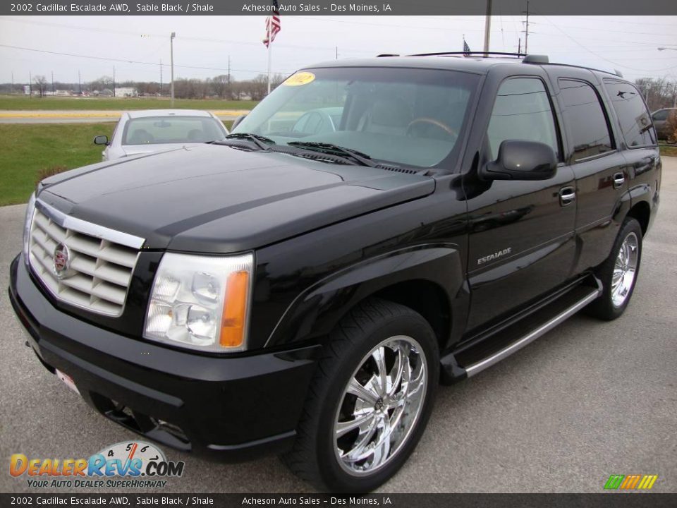 2002 Cadillac Escalade AWD Sable Black / Shale Photo #1