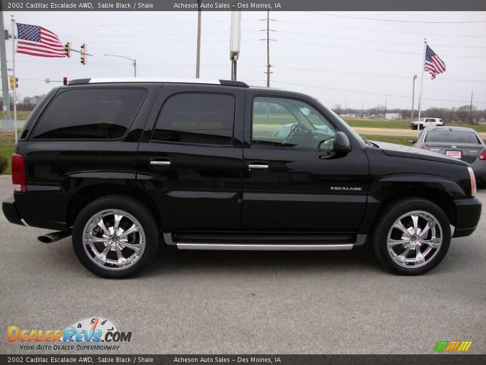 2002 Cadillac Escalade AWD Sable Black / Shale Photo #7