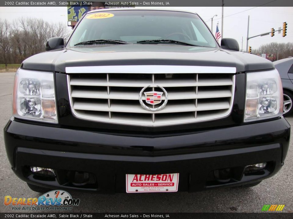 2002 Cadillac Escalade AWD Sable Black / Shale Photo #9