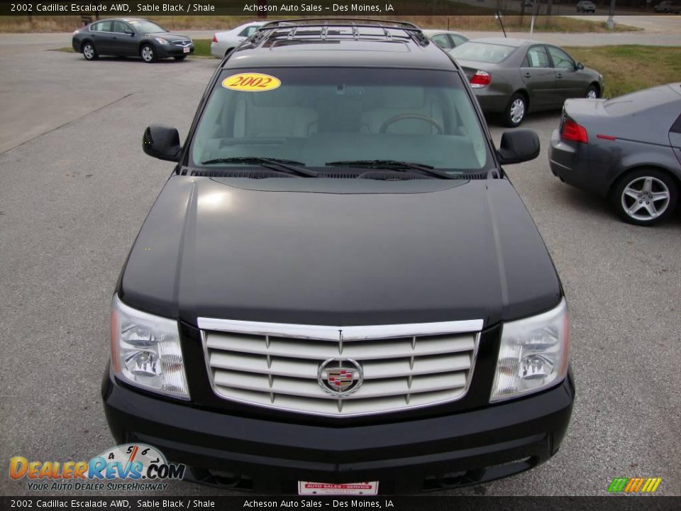 2002 Cadillac Escalade AWD Sable Black / Shale Photo #10