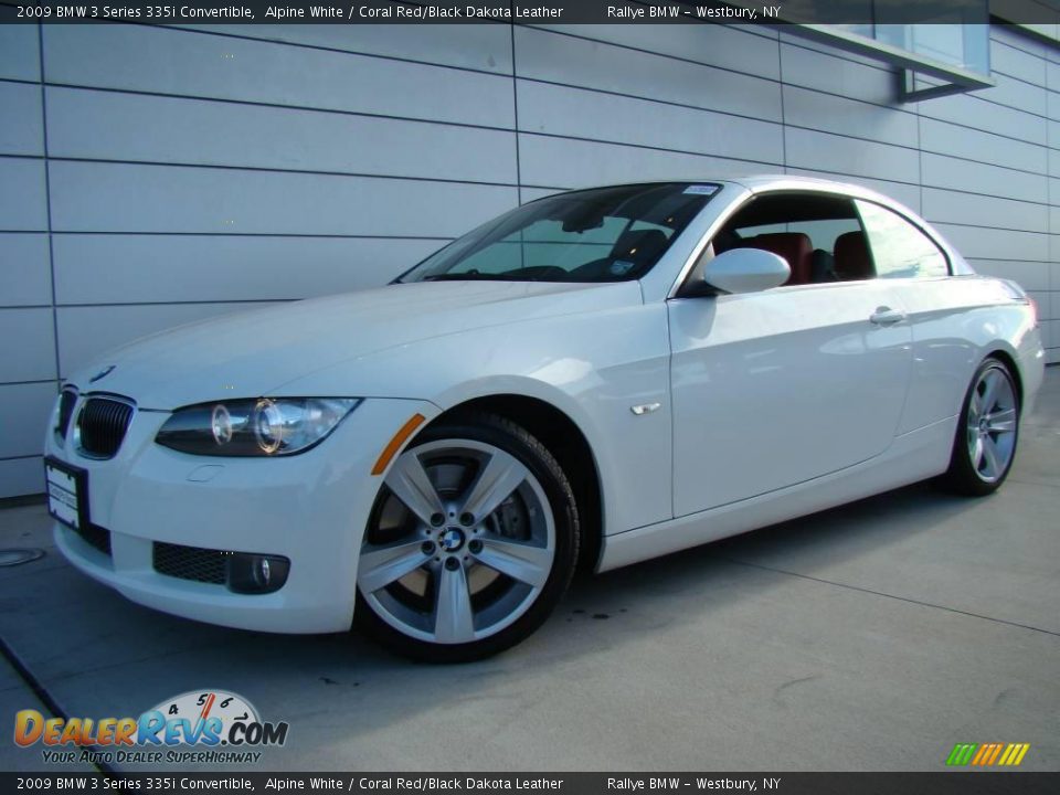 Bmw 335i alpine white coral red #7