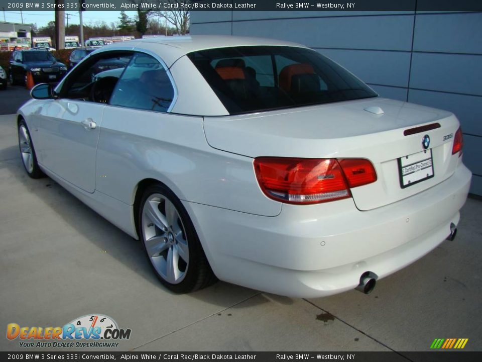 Bmw 335i alpine white coral red #2