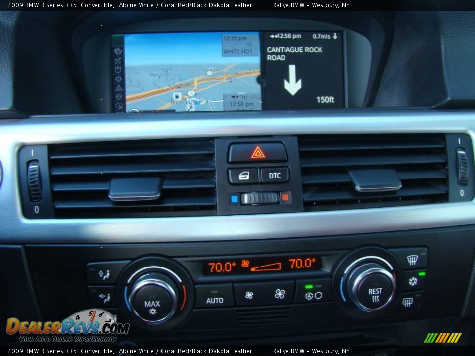 2009 BMW 3 Series 335i Convertible Alpine White / Coral Red/Black Dakota Leather Photo #12