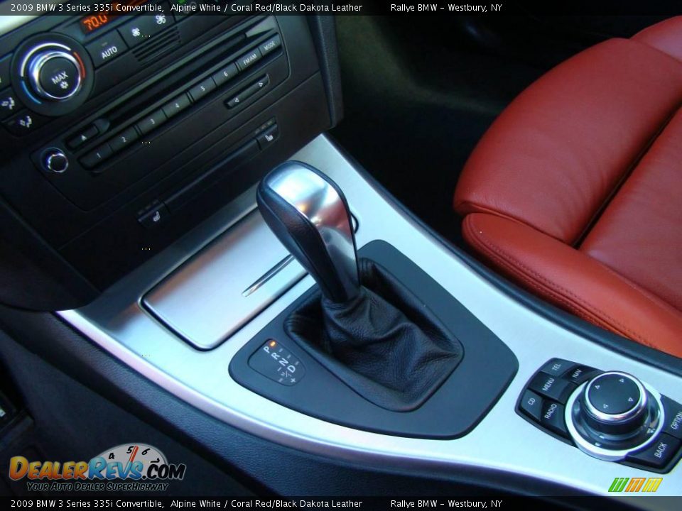 2009 BMW 3 Series 335i Convertible Alpine White / Coral Red/Black Dakota Leather Photo #13