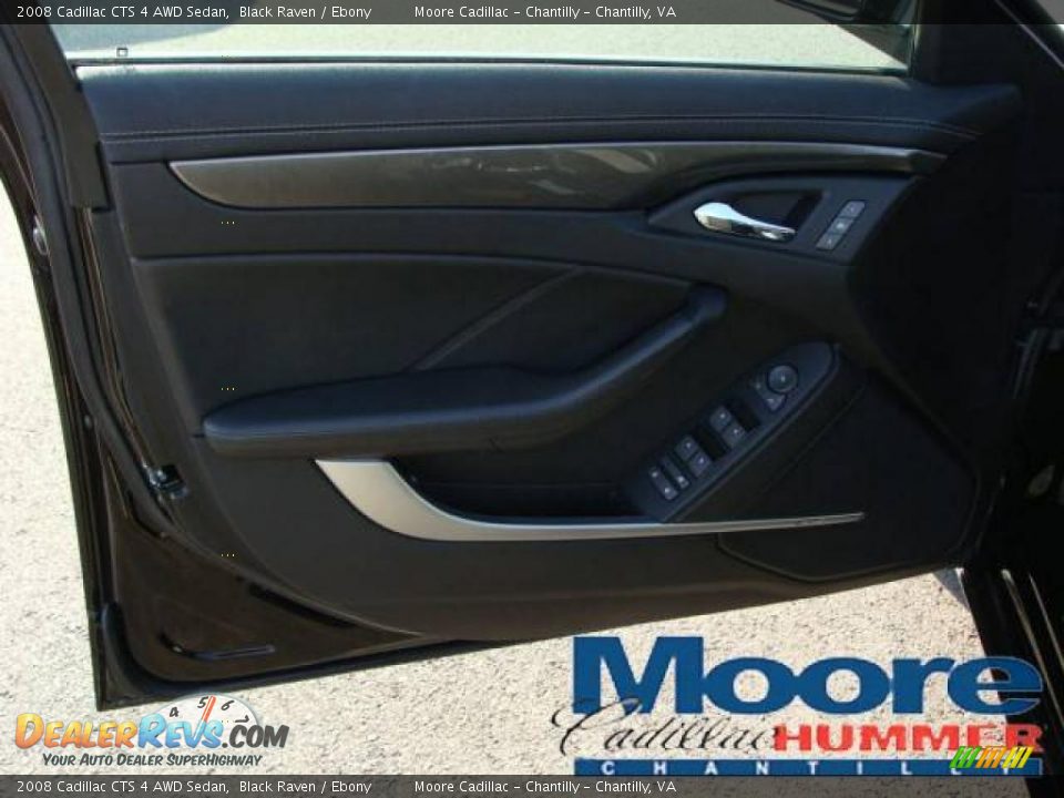 2008 Cadillac CTS 4 AWD Sedan Black Raven / Ebony Photo #11