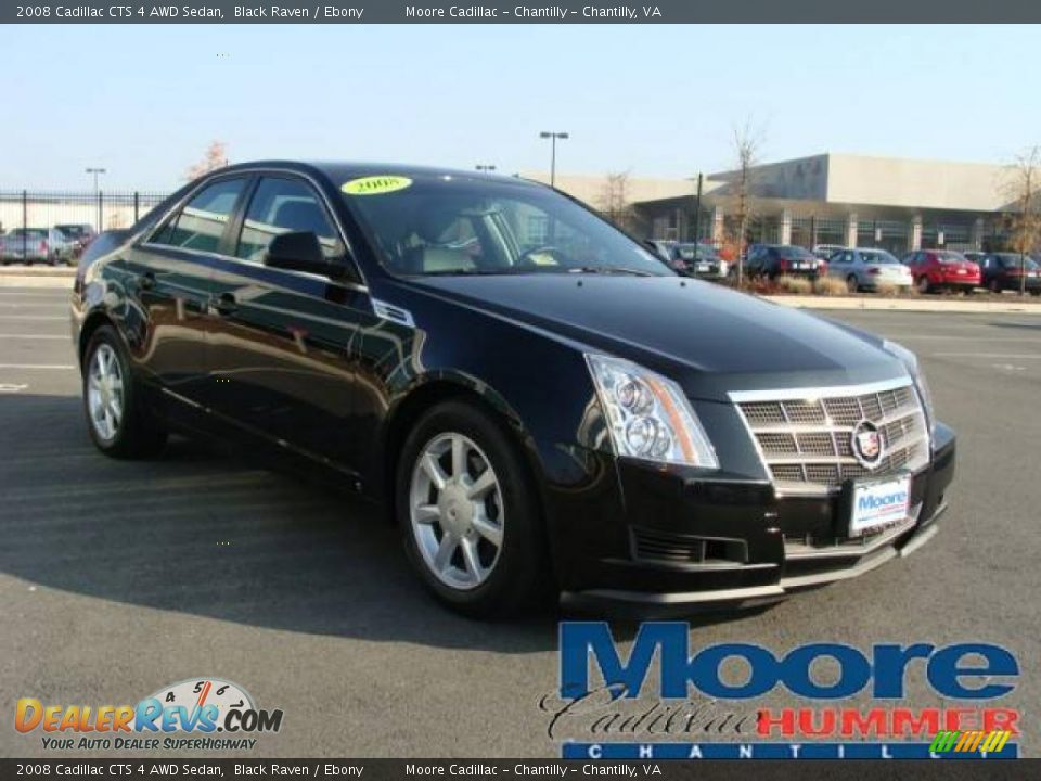2008 Cadillac CTS 4 AWD Sedan Black Raven / Ebony Photo #14