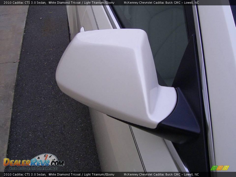 2010 Cadillac CTS 3.0 Sedan White Diamond Tricoat / Light Titanium/Ebony Photo #18