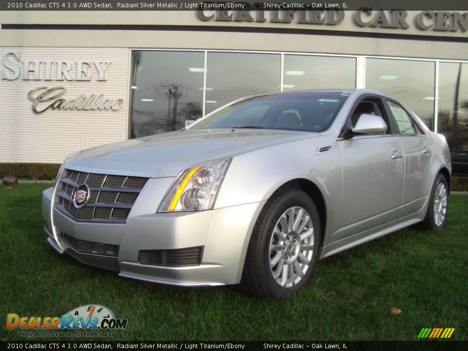 2010 Cadillac CTS 4 3.0 AWD Sedan Radiant Silver Metallic / Light Titanium/Ebony Photo #1