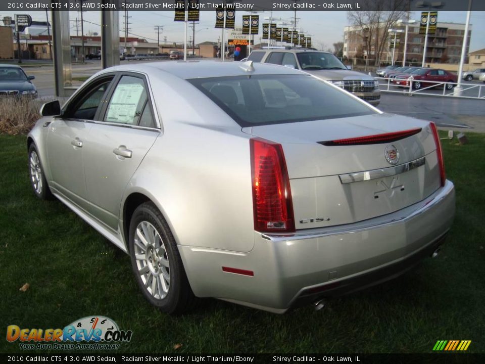 2010 Cadillac CTS 4 3.0 AWD Sedan Radiant Silver Metallic / Light Titanium/Ebony Photo #3