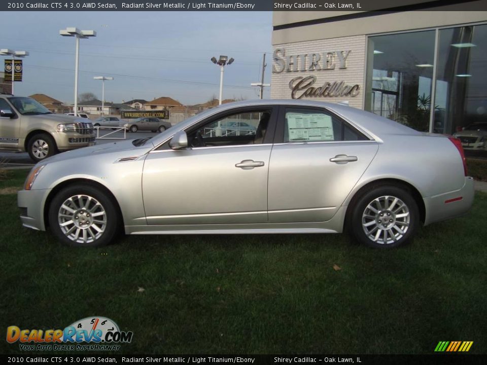2010 Cadillac CTS 4 3.0 AWD Sedan Radiant Silver Metallic / Light Titanium/Ebony Photo #4