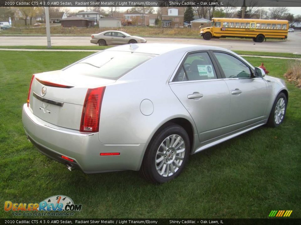 2010 Cadillac CTS 4 3.0 AWD Sedan Radiant Silver Metallic / Light Titanium/Ebony Photo #6