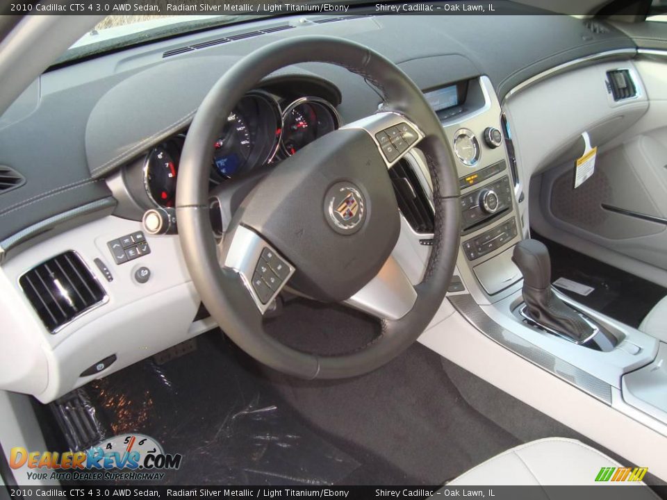 2010 Cadillac CTS 4 3.0 AWD Sedan Radiant Silver Metallic / Light Titanium/Ebony Photo #10