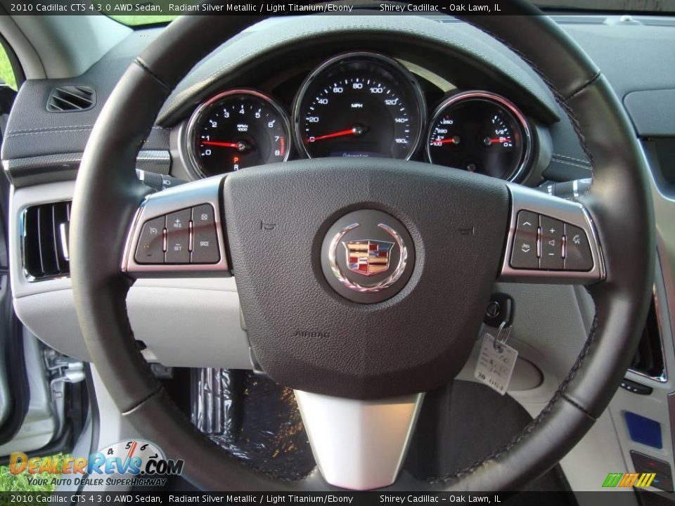 2010 Cadillac CTS 4 3.0 AWD Sedan Radiant Silver Metallic / Light Titanium/Ebony Photo #13