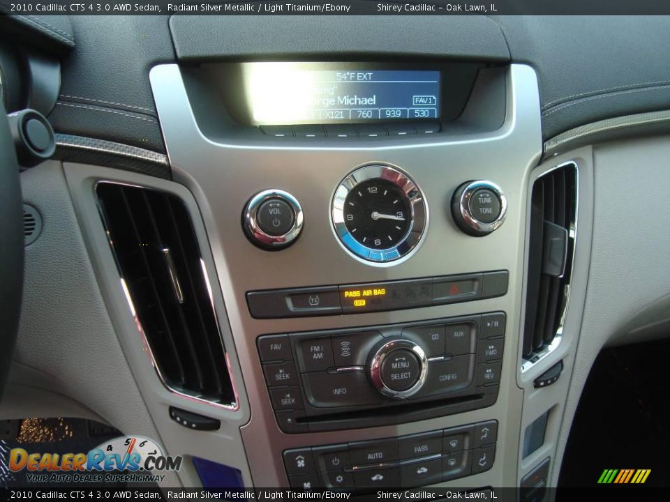 2010 Cadillac CTS 4 3.0 AWD Sedan Radiant Silver Metallic / Light Titanium/Ebony Photo #14