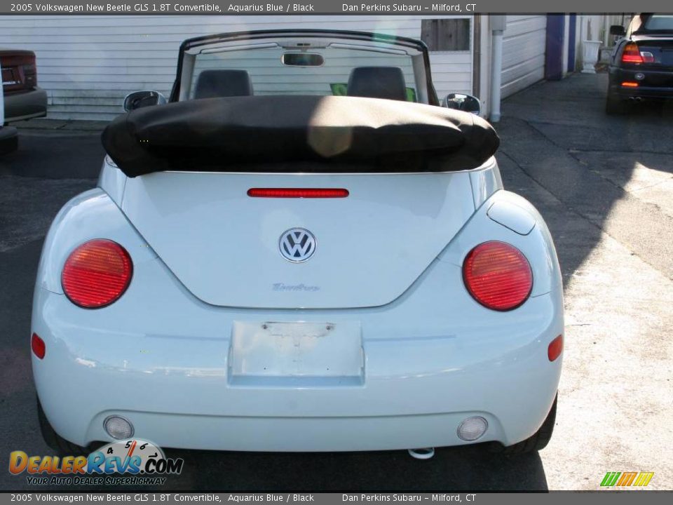 2005 Volkswagen New Beetle GLS 1.8T Convertible Aquarius Blue / Black Photo #6