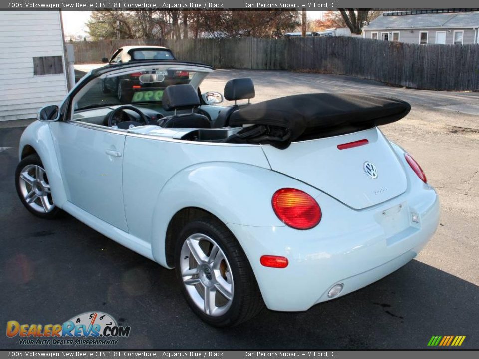 2005 Volkswagen New Beetle GLS 1.8T Convertible Aquarius Blue / Black Photo #8