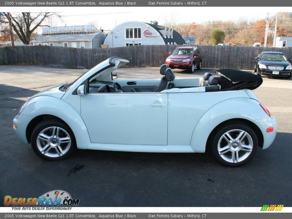 2005 Volkswagen New Beetle GLS 1.8T Convertible Aquarius Blue / Black Photo #9