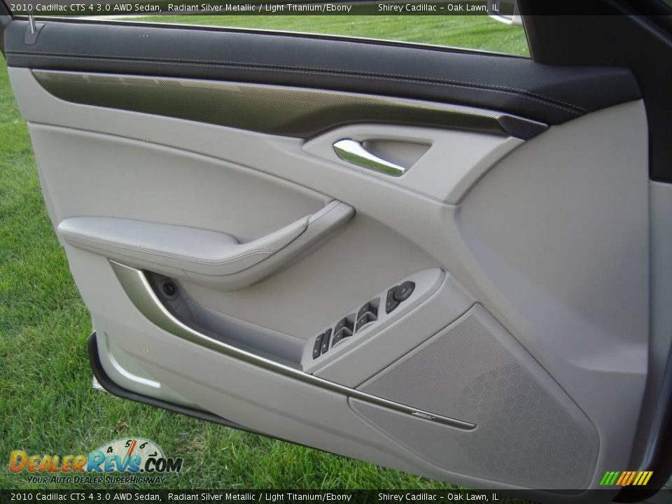 2010 Cadillac CTS 4 3.0 AWD Sedan Radiant Silver Metallic / Light Titanium/Ebony Photo #19