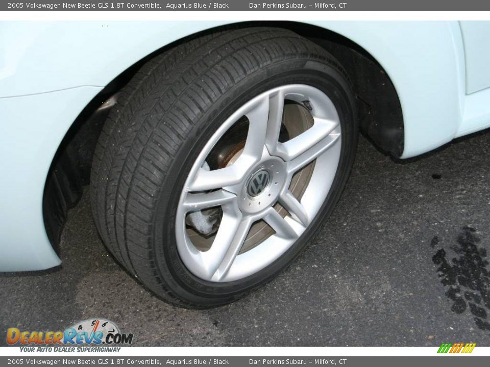 2005 Volkswagen New Beetle GLS 1.8T Convertible Aquarius Blue / Black Photo #18
