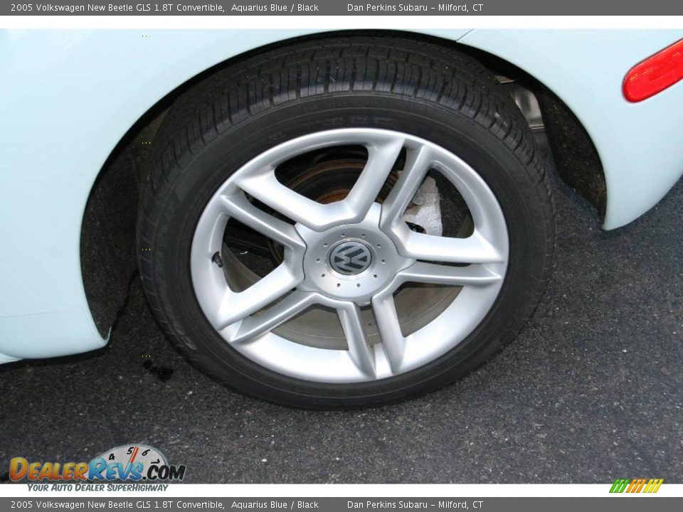2005 Volkswagen New Beetle GLS 1.8T Convertible Aquarius Blue / Black Photo #19