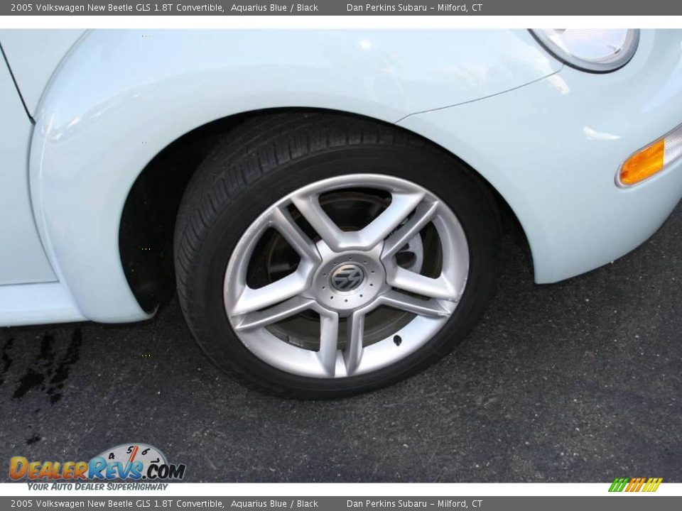 2005 Volkswagen New Beetle GLS 1.8T Convertible Aquarius Blue / Black Photo #21