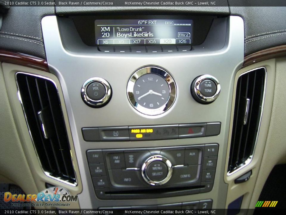 2010 Cadillac CTS 3.0 Sedan Black Raven / Cashmere/Cocoa Photo #24