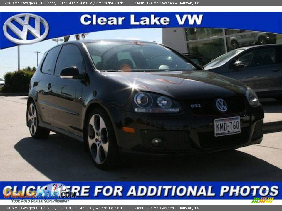 2008 Volkswagen GTI 2 Door Black Magic Metallic / Anthracite Black Photo #1