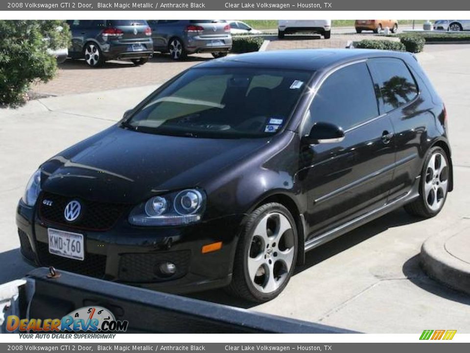 2008 Volkswagen GTI 2 Door Black Magic Metallic / Anthracite Black Photo #3
