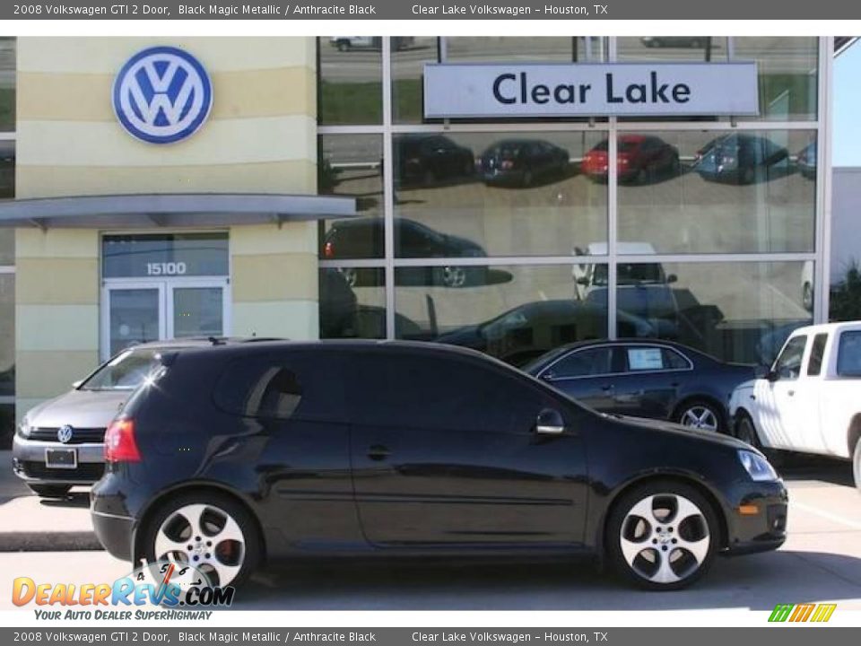2008 Volkswagen GTI 2 Door Black Magic Metallic / Anthracite Black Photo #4