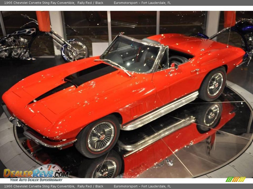 1966 Chevrolet Corvette Sting Ray Convertible Rally Red / Black Photo #3