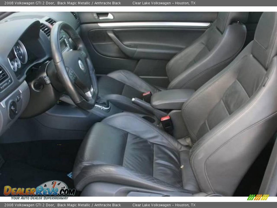 2008 Volkswagen GTI 2 Door Black Magic Metallic / Anthracite Black Photo #5