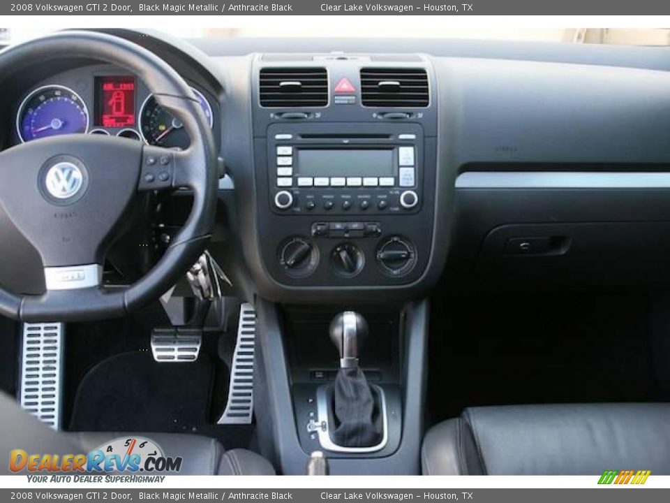 2008 Volkswagen GTI 2 Door Black Magic Metallic / Anthracite Black Photo #6