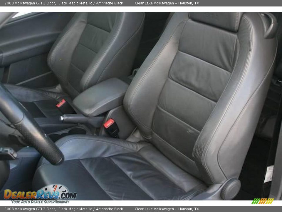 2008 Volkswagen GTI 2 Door Black Magic Metallic / Anthracite Black Photo #7