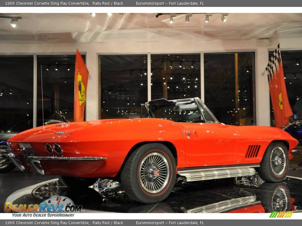 1966 Chevrolet Corvette Sting Ray Convertible Rally Red / Black Photo #7