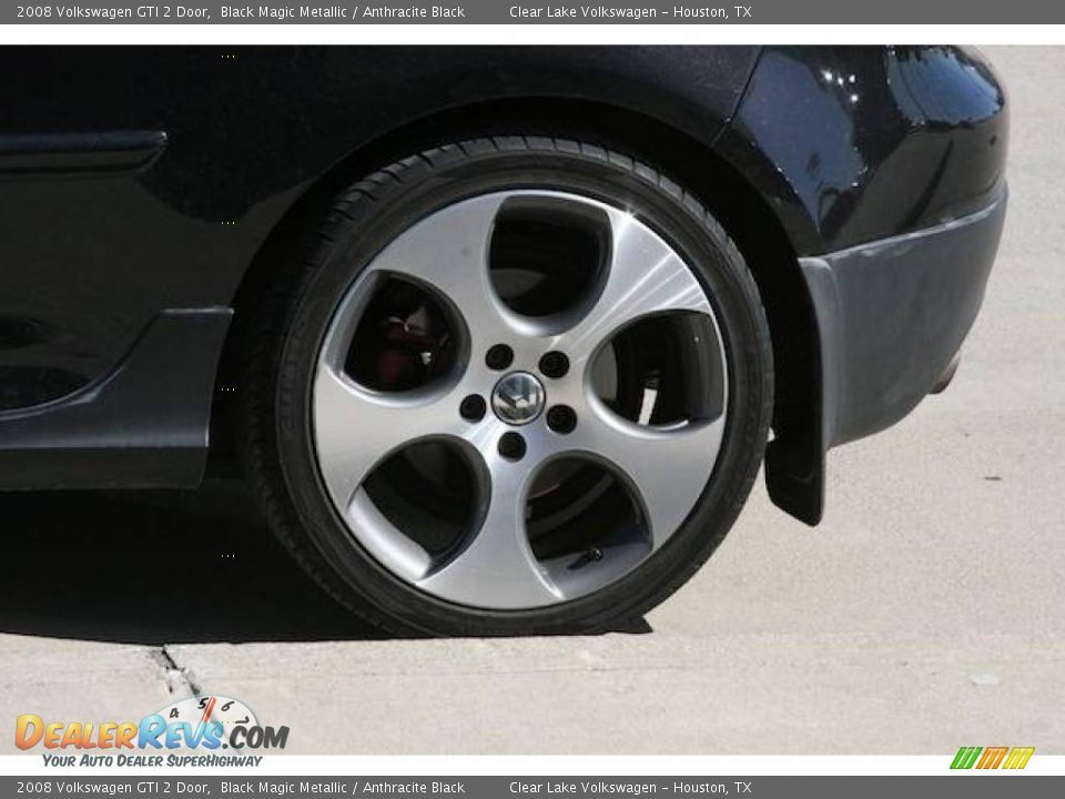 2008 Volkswagen GTI 2 Door Black Magic Metallic / Anthracite Black Photo #9