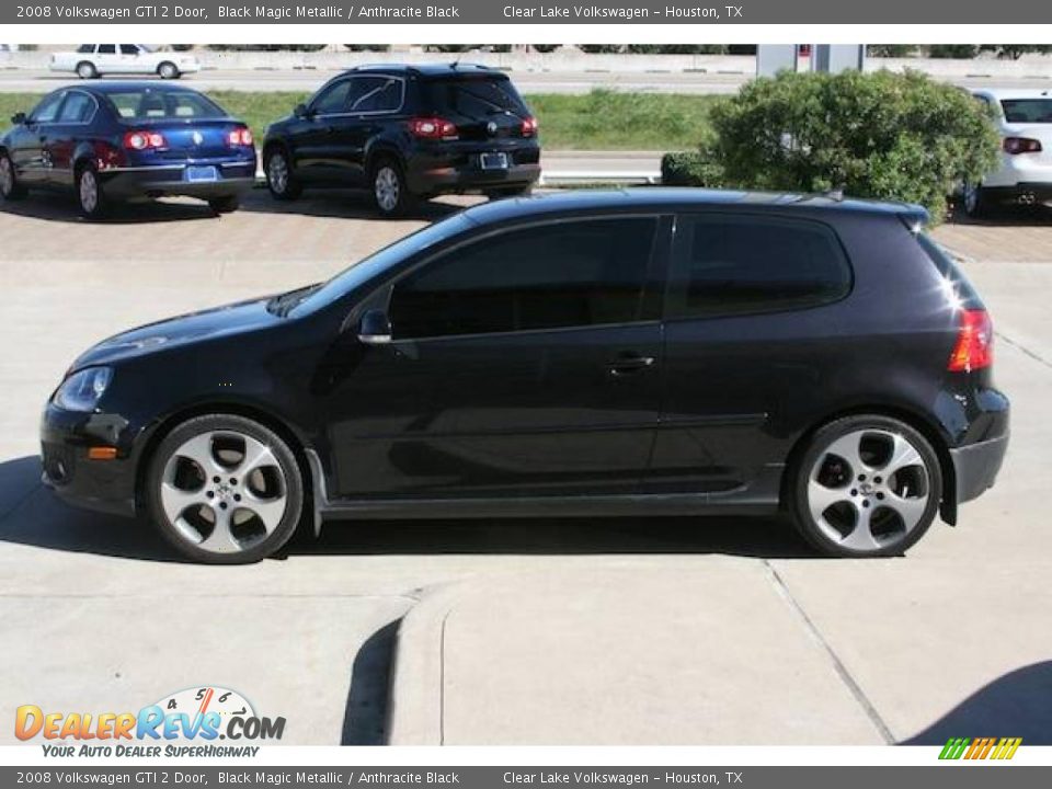 2008 Volkswagen GTI 2 Door Black Magic Metallic / Anthracite Black Photo #11