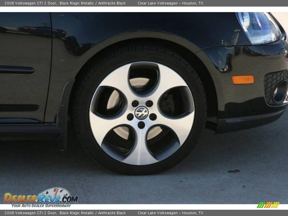 2008 Volkswagen GTI 2 Door Black Magic Metallic / Anthracite Black Photo #12