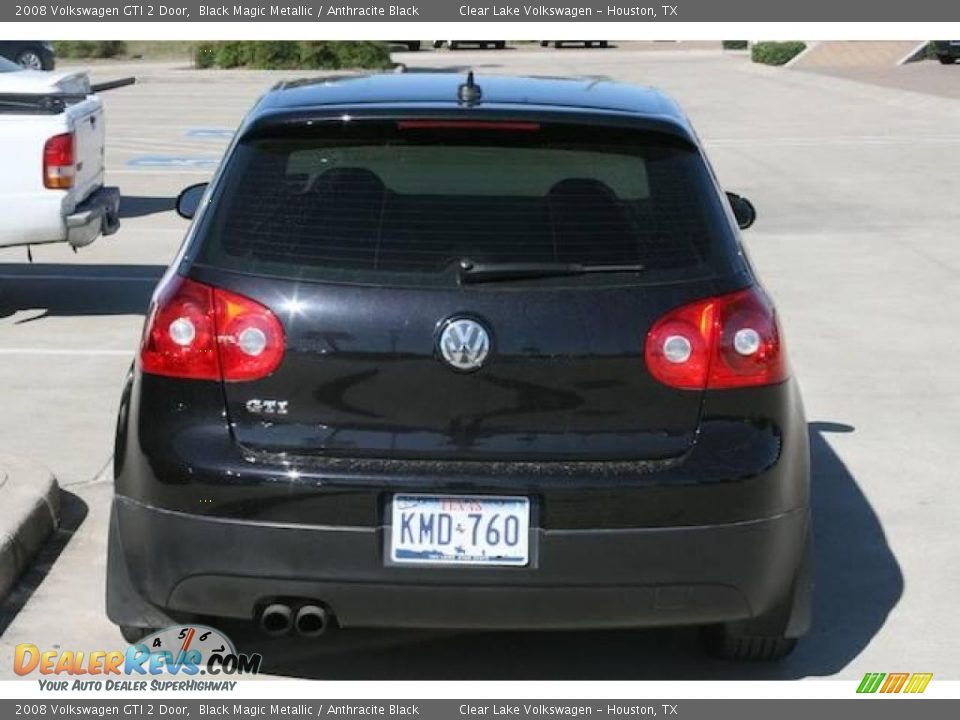 2008 Volkswagen GTI 2 Door Black Magic Metallic / Anthracite Black Photo #13