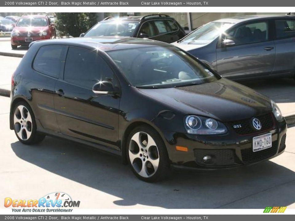 2008 Volkswagen GTI 2 Door Black Magic Metallic / Anthracite Black Photo #16