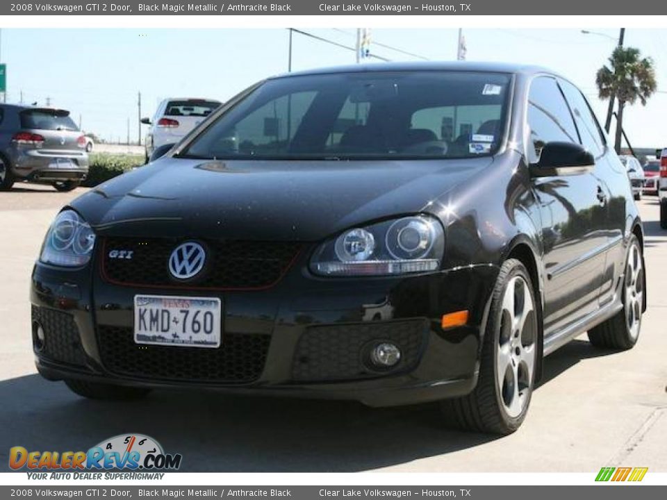 2008 Volkswagen GTI 2 Door Black Magic Metallic / Anthracite Black Photo #18