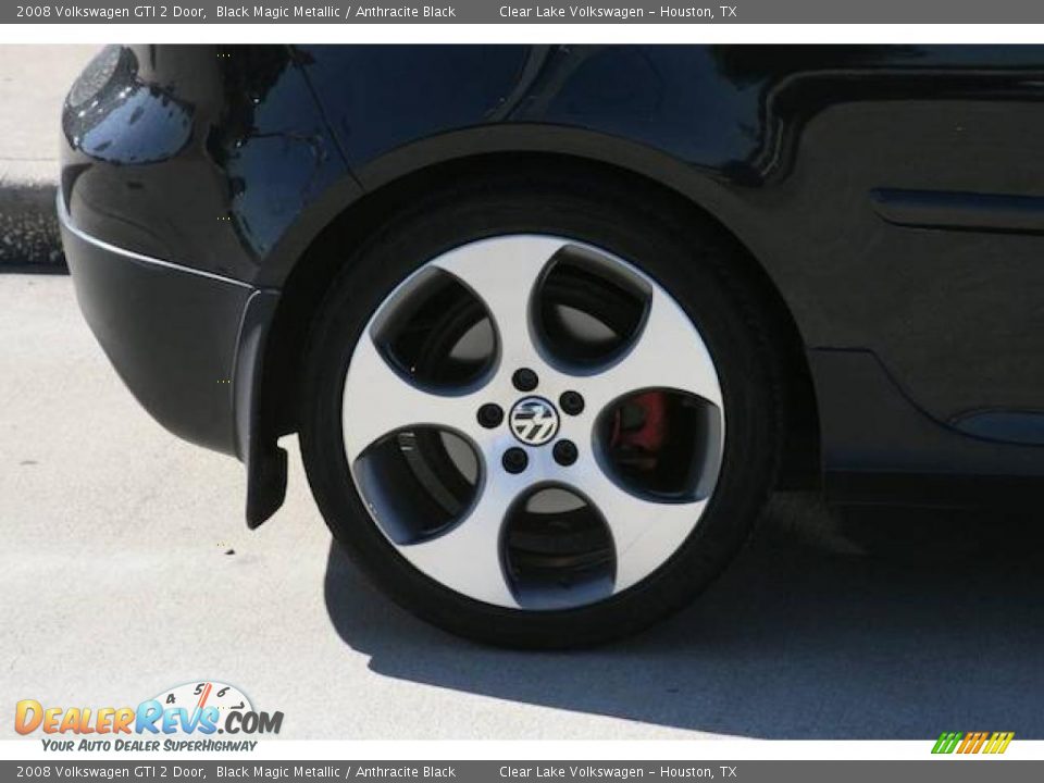 2008 Volkswagen GTI 2 Door Black Magic Metallic / Anthracite Black Photo #19