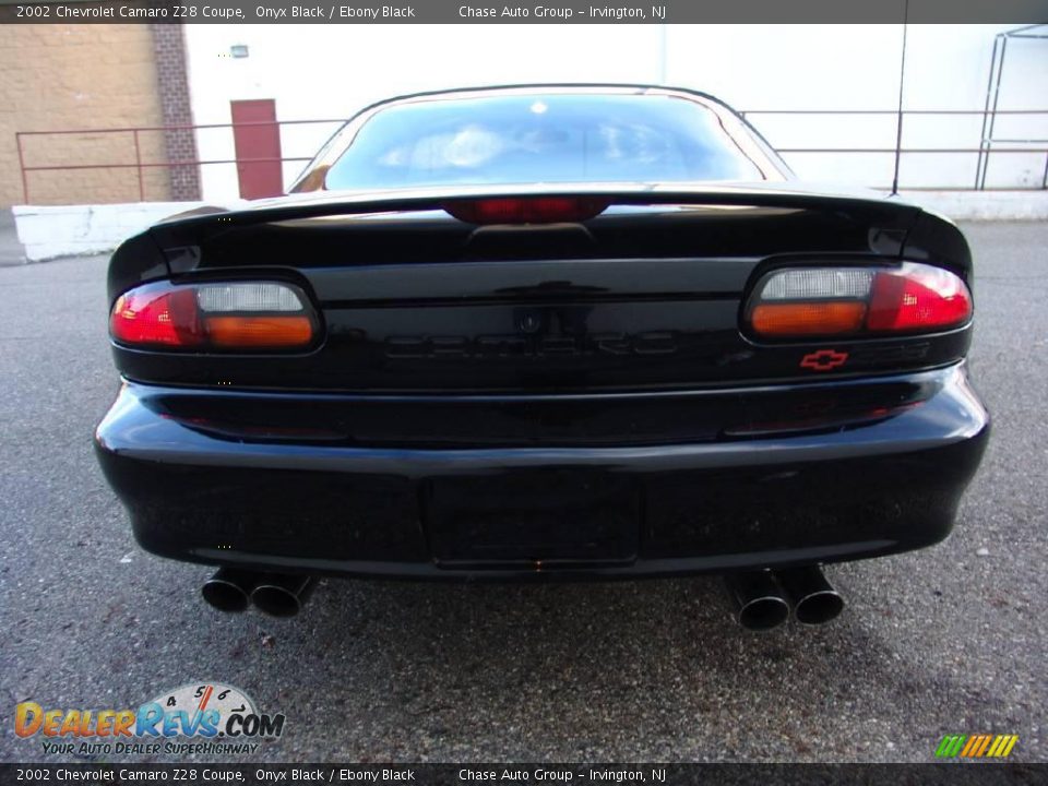 2002 Chevrolet Camaro Z28 Coupe Onyx Black / Ebony Black Photo #10