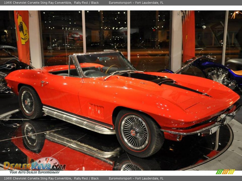 1966 Chevrolet Corvette Sting Ray Convertible Rally Red / Black Photo #24