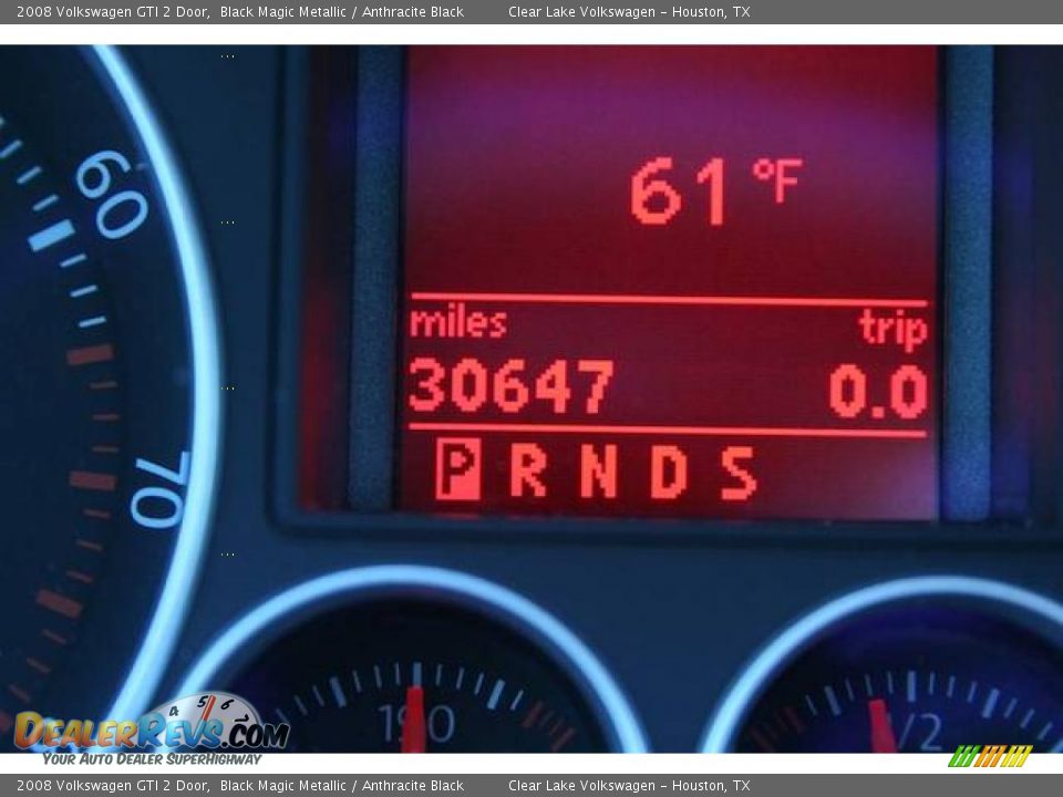 2008 Volkswagen GTI 2 Door Black Magic Metallic / Anthracite Black Photo #28