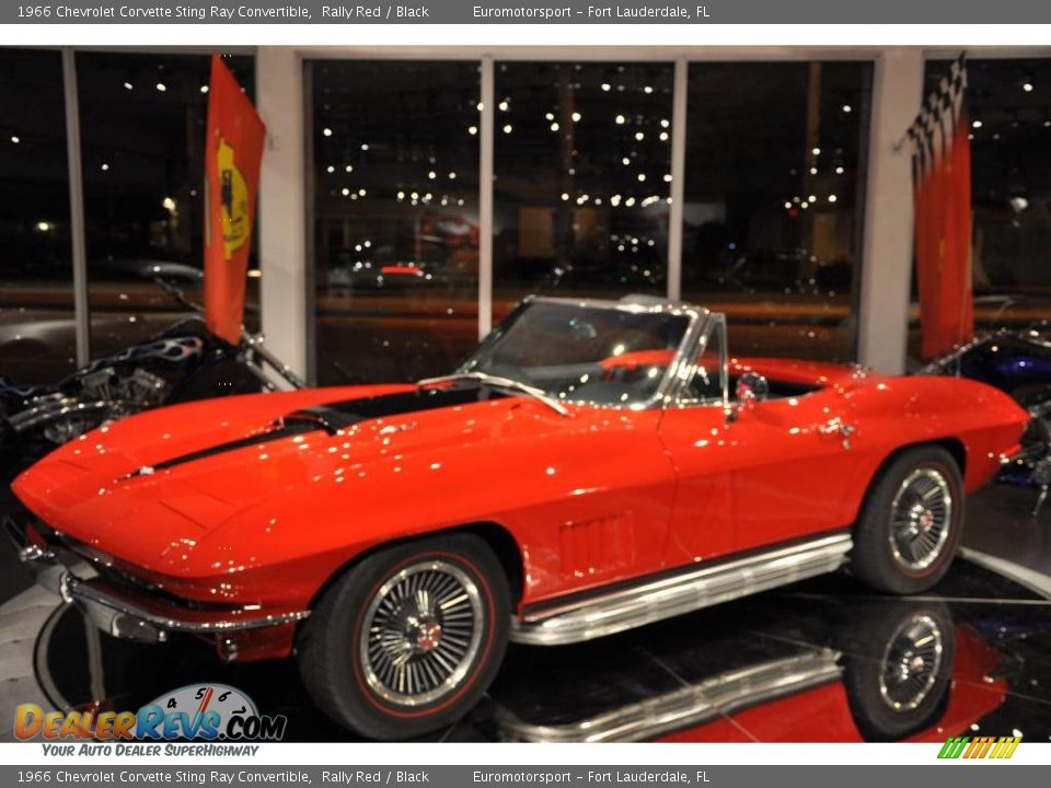 1966 Chevrolet Corvette Sting Ray Convertible Rally Red / Black Photo #25
