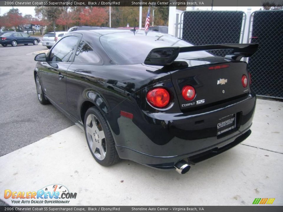 2006 Chevrolet Cobalt SS Supercharged Coupe Black / Ebony/Red Photo #5