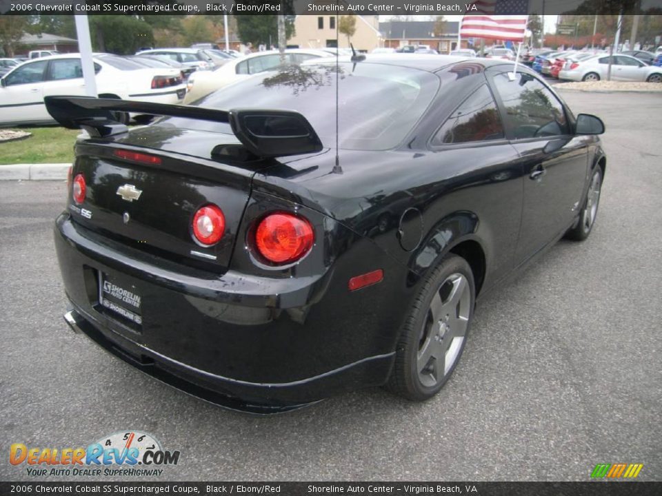 2006 Chevrolet Cobalt SS Supercharged Coupe Black / Ebony/Red Photo #7